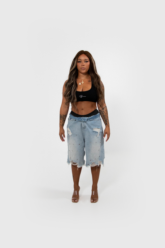SIGNATURE CROPPED TOP BLACK