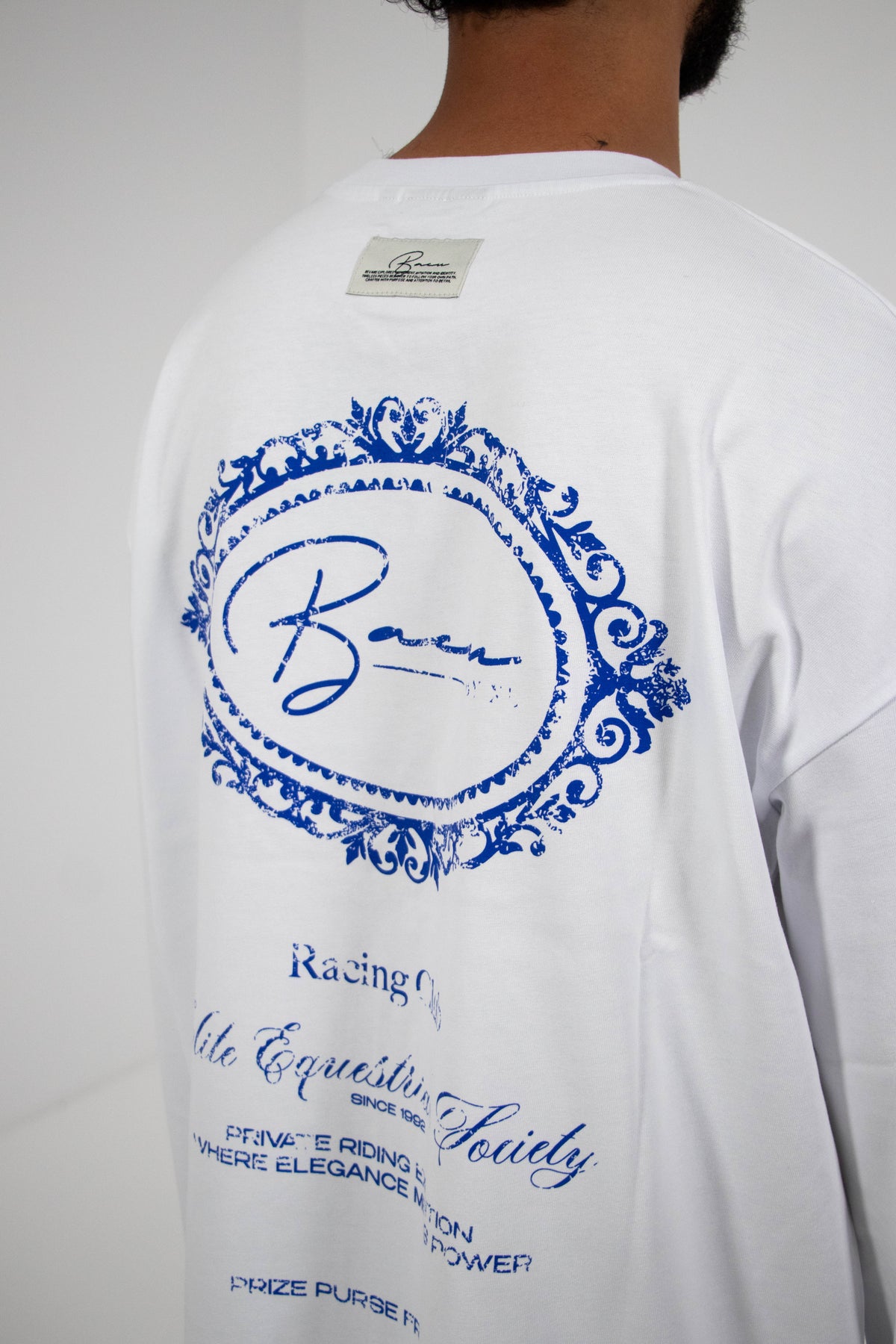 SIGNATURE LONG SLEEVE TOP WHITE