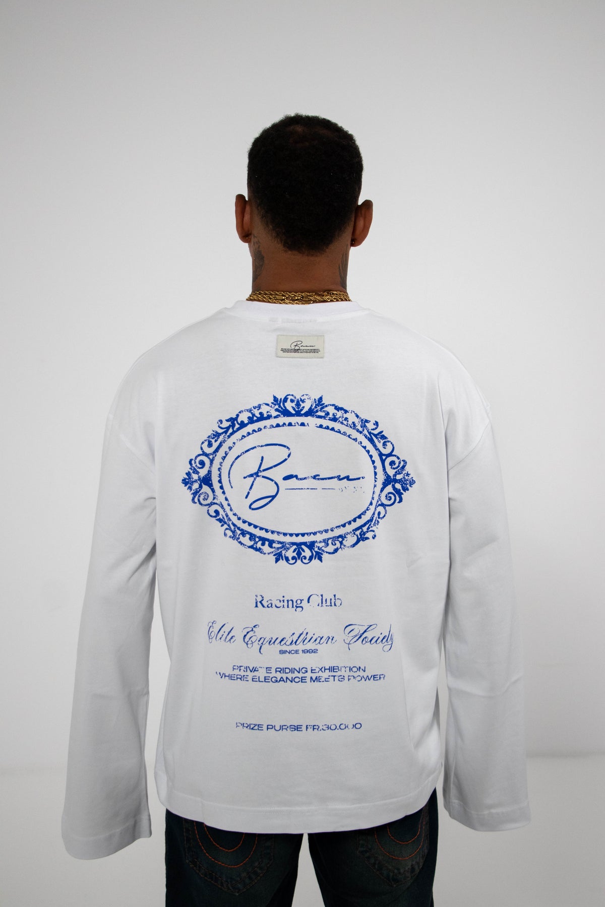 SIGNATURE LONG SLEEVE TOP WHITE